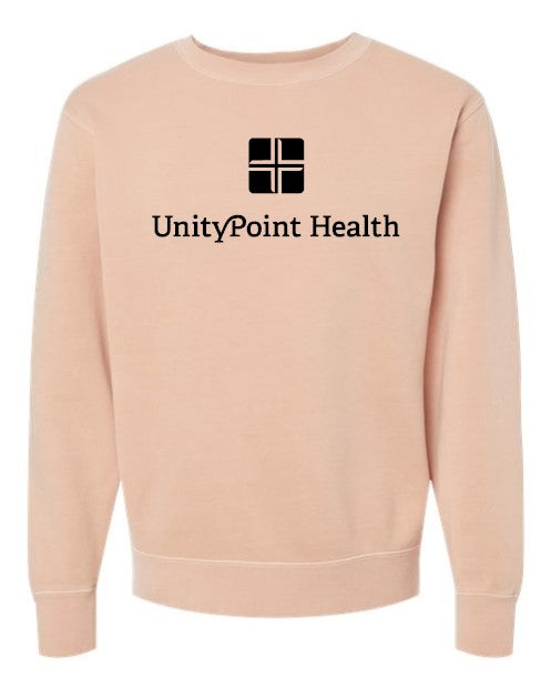 UPH (black logo) Independent Trading Co. - Midweight Pigment-Dyed Crewneck Sweatshirt - PRM3500