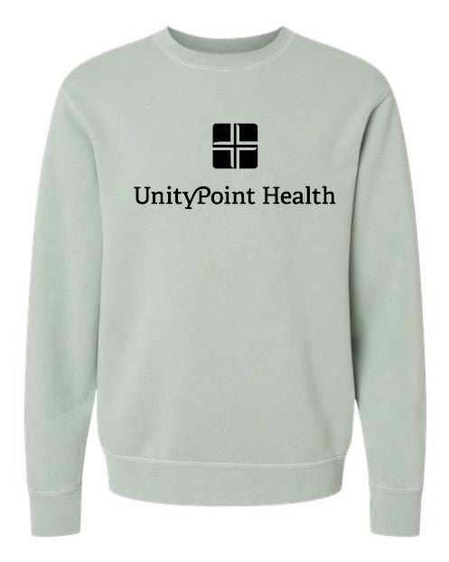 UPH (black logo) Independent Trading Co. - Midweight Pigment-Dyed Crewneck Sweatshirt - PRM3500