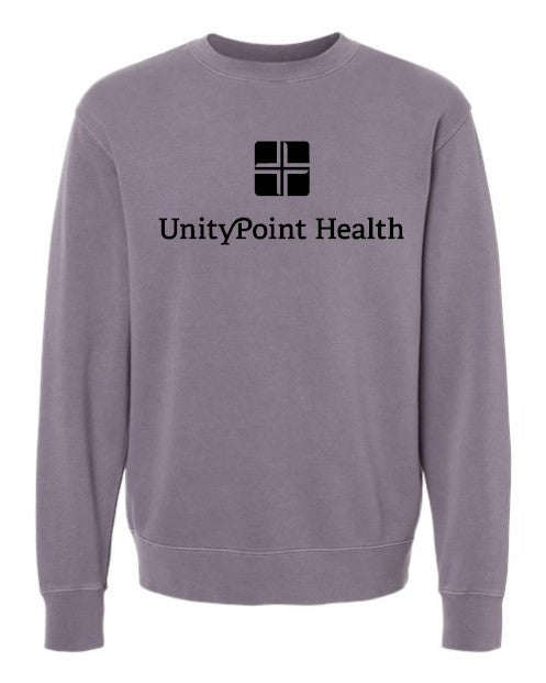 UPH (black logo) Independent Trading Co. - Midweight Pigment-Dyed Crewneck Sweatshirt - PRM3500