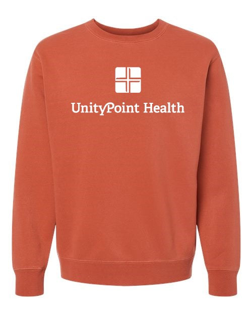 UPH (white logo) Independent Trading Co. - Midweight Pigment-Dyed Crewneck Sweatshirt - PRM3500