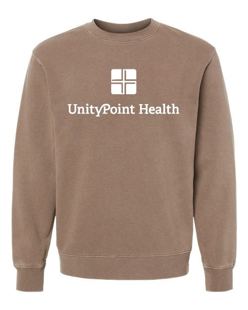 UPH (white logo) Independent Trading Co. - Midweight Pigment-Dyed Crewneck Sweatshirt - PRM3500