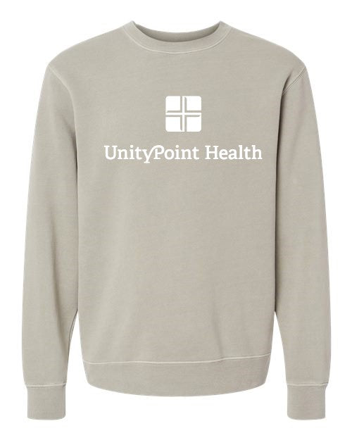 UPH (white logo) Independent Trading Co. - Midweight Pigment-Dyed Crewneck Sweatshirt - PRM3500