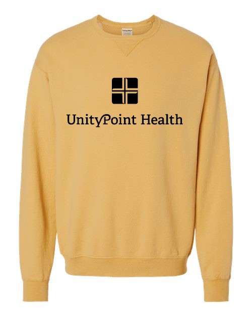 UPH (black logo) ComfortWash by Hanes - Garment-Dyed Crewneck Sweatshirt - GDH400