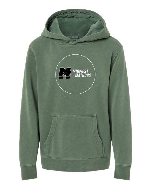 Midwest Mathogs Independent Trading Co. - Youth Midweight Pigment-Dyed Hooded Sweatshirt - PRM1500Y