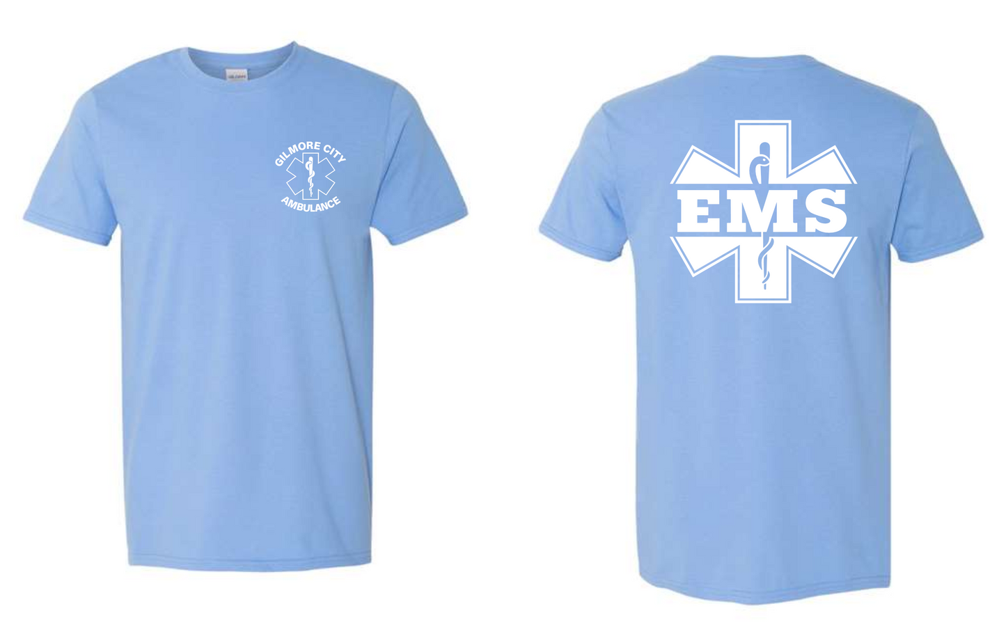 Gilmore City Ambulance Gildan Unisex Softstyle® T-Shirt - 64000 (white logo)