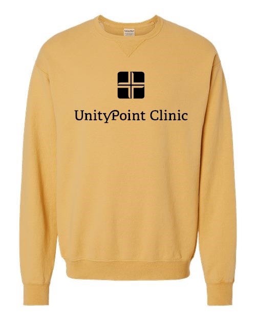 UPC (black logo) ComfortWash by Hanes - Garment-Dyed Crewneck Sweatshirt - GDH400