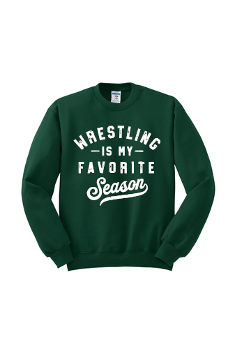 Wrestling Season- BELLA + CANVAS - Sponge Fleece Raglan Crewneck Sweatshirt - 3901