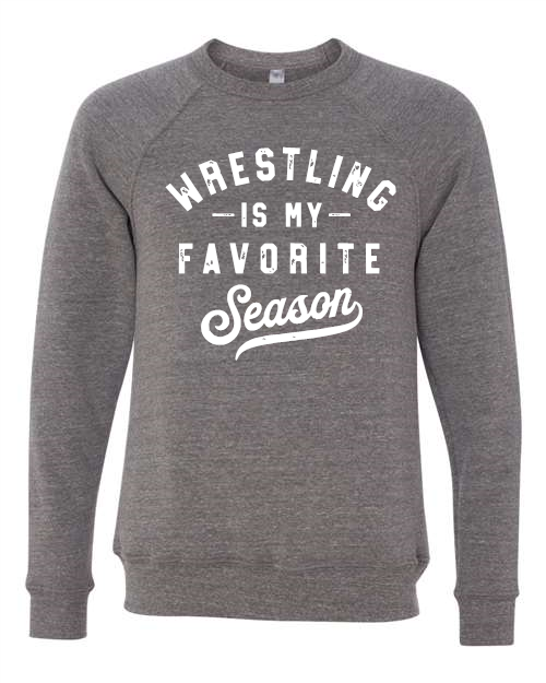 Wrestling Season- BELLA + CANVAS - Sponge Fleece Raglan Crewneck Sweatshirt - 3901