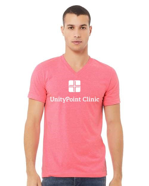 UPC (white logo) BELLA + CANVAS - Heather CVC V-Neck Tee - 3005CVC