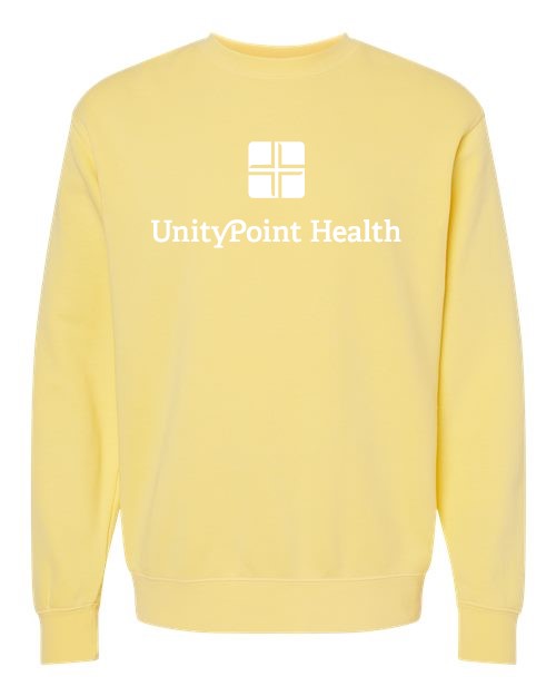 UPH (white logo) Independent Trading Co. - Midweight Pigment-Dyed Crewneck Sweatshirt - PRM3500