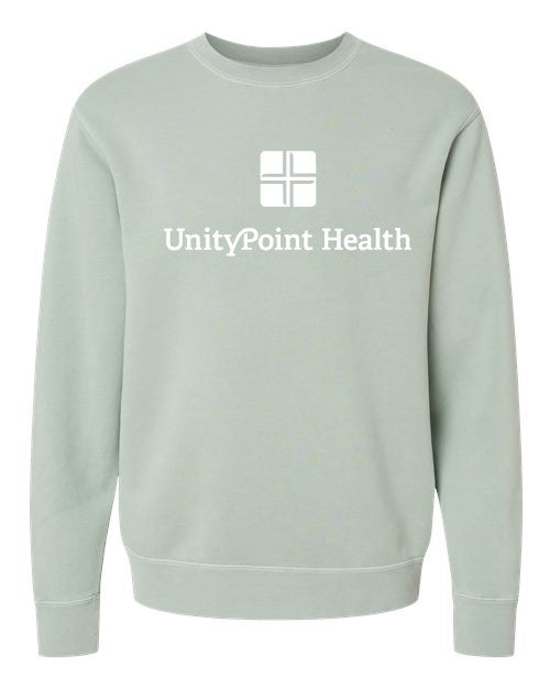 UPH (white logo) Independent Trading Co. - Midweight Pigment-Dyed Crewneck Sweatshirt - PRM3500