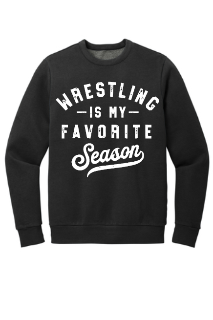 Wrestling Season- BELLA + CANVAS - Sponge Fleece Raglan Crewneck Sweatshirt - 3901