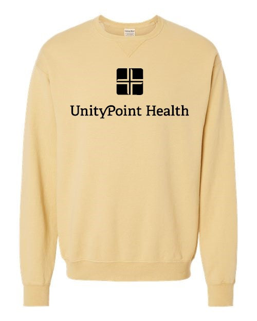 UPH (black logo) ComfortWash by Hanes - Garment-Dyed Crewneck Sweatshirt - GDH400