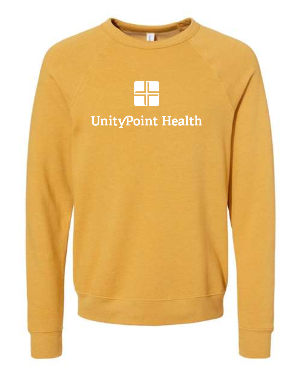 UPH (white logo) BELLA + CANVAS - Sponge Fleece Raglan Crewneck Sweatshirt - 3901