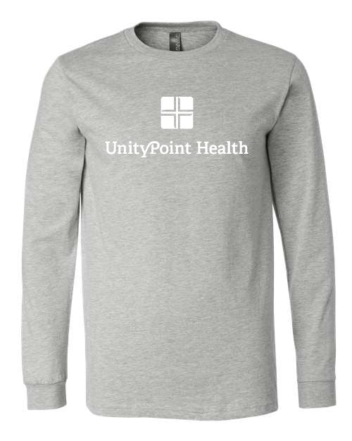 UPH (white logo) BELLA + CANVAS - Heather CVC Long Sleeve Tee - 3501CVC