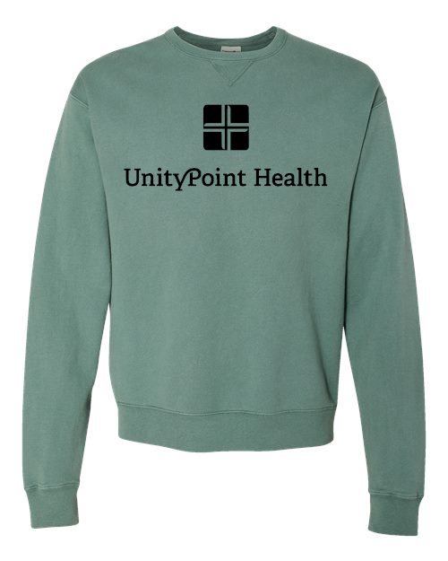 UPH (black logo) ComfortWash by Hanes - Garment-Dyed Crewneck Sweatshirt - GDH400