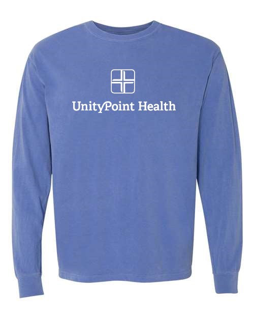 UPH (white logo) Comfort Colors - Garment-Dyed Heavyweight Long Sleeve T-Shirt - 6014