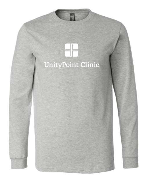 UPC (white logo) BELLA + CANVAS - Heather CVC Long Sleeve Tee - 3501CVC