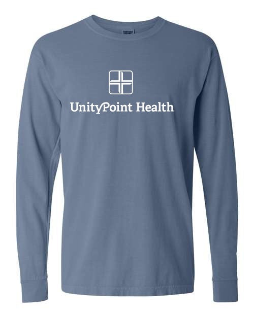 UPH (white logo) Comfort Colors - Garment-Dyed Heavyweight Long Sleeve T-Shirt - 6014