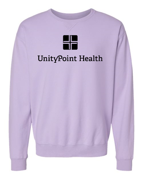 UPH (black logo) ComfortWash by Hanes - Garment-Dyed Crewneck Sweatshirt - GDH400