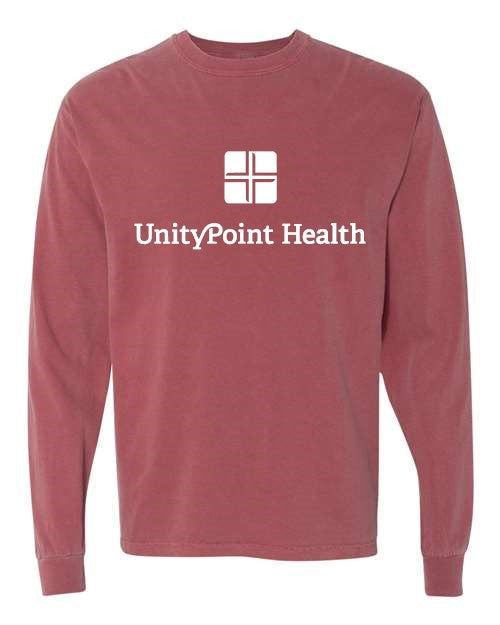 UPH (white logo) Comfort Colors - Garment-Dyed Heavyweight Long Sleeve T-Shirt - 6014