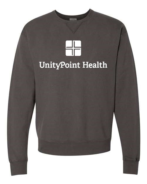 UPH (white logo) ComfortWash by Hanes - Garment-Dyed Crewneck Sweatshirt - GDH400