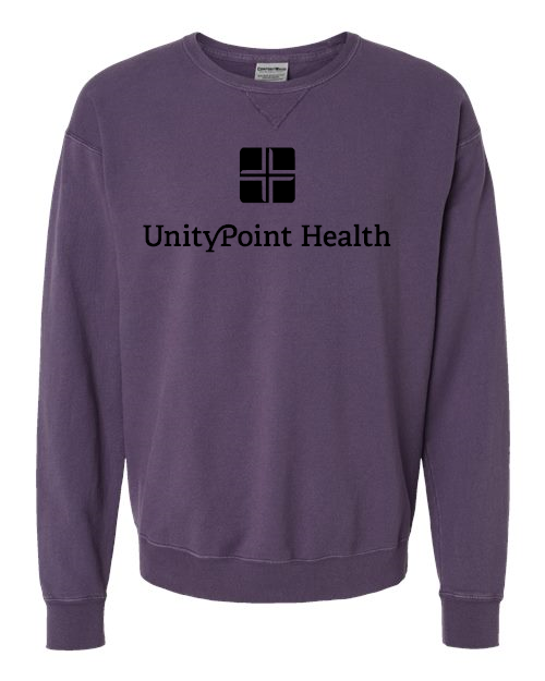 UPH (black logo) ComfortWash by Hanes - Garment-Dyed Crewneck Sweatshirt - GDH400