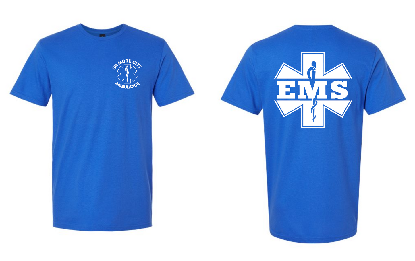 Gilmore City Ambulance Gildan Unisex Softstyle® T-Shirt - 64000 (white logo)