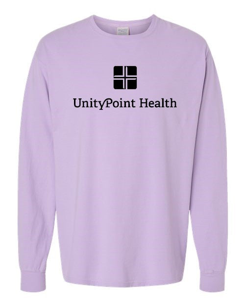 UPH (black logo) ComfortWash by Hanes - Garment-Dyed Long Sleeve T-Shirt - GDH200