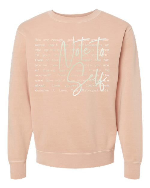 Note to Self Independent Trading Co. - Midweight Pigment-Dyed Crewneck Sweatshirt - PRM3500