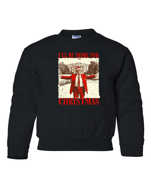 I'll be home for Chrismas Youth Gildan - Heavy Blend Sweatshirt - 18000B