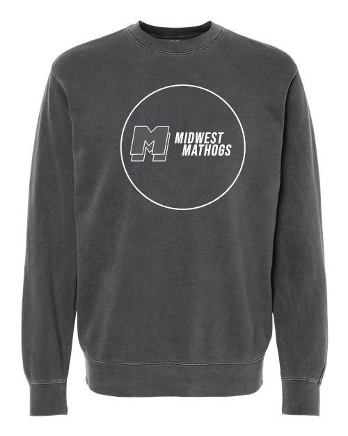 Midwest Mathogs Independent Trading Co. - Midweight Pigment-Dyed Crewneck Sweatshirt - PRM3500