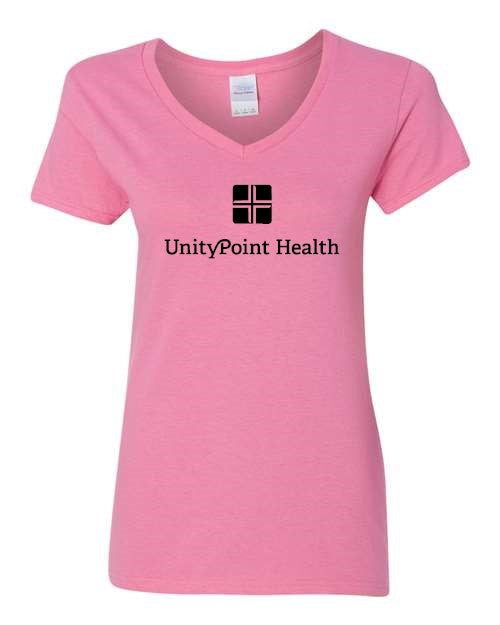 UPH (black logo) Gildan - Heavy Cotton™ Women’s V-Neck T-Shirt - 5V00L