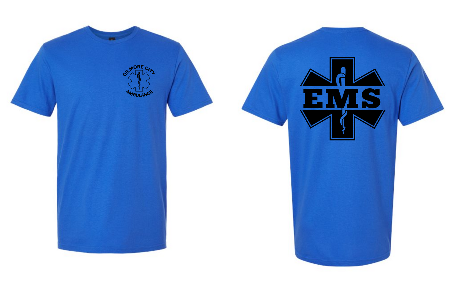 Gilmore City Ambulance Gildan Unisex Softstyle® T-Shirt - 64000 (Black logo)