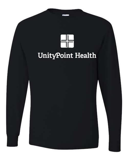 UPH (white logo) JERZEES - Dri-Power® Long Sleeve 50/50 T-Shirt - 29LSR Sustainable Style