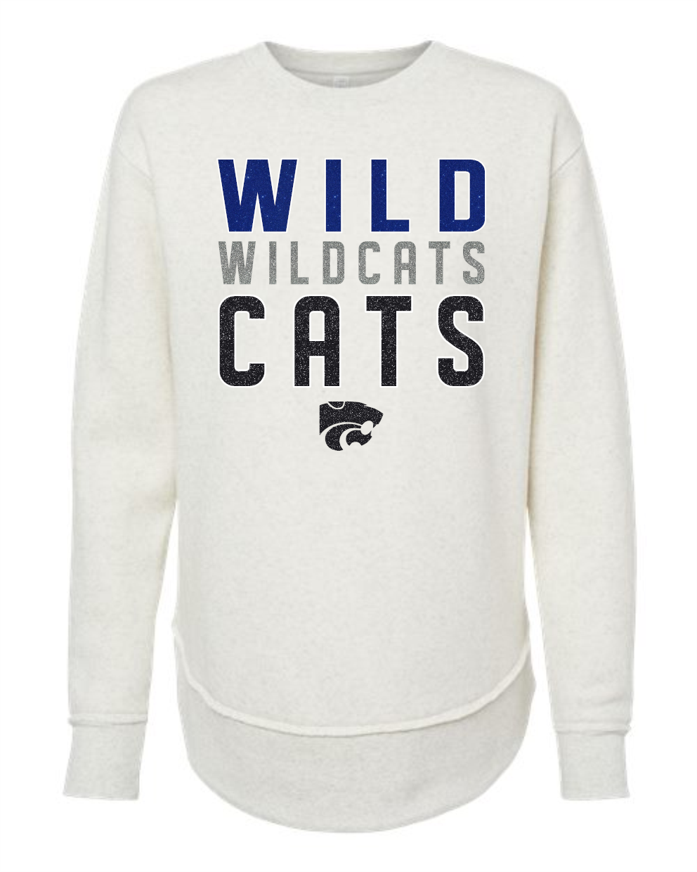 Wildcats 075  LAT - Women's Weekend Fleece Crewneck Sweatshirt - 3525
