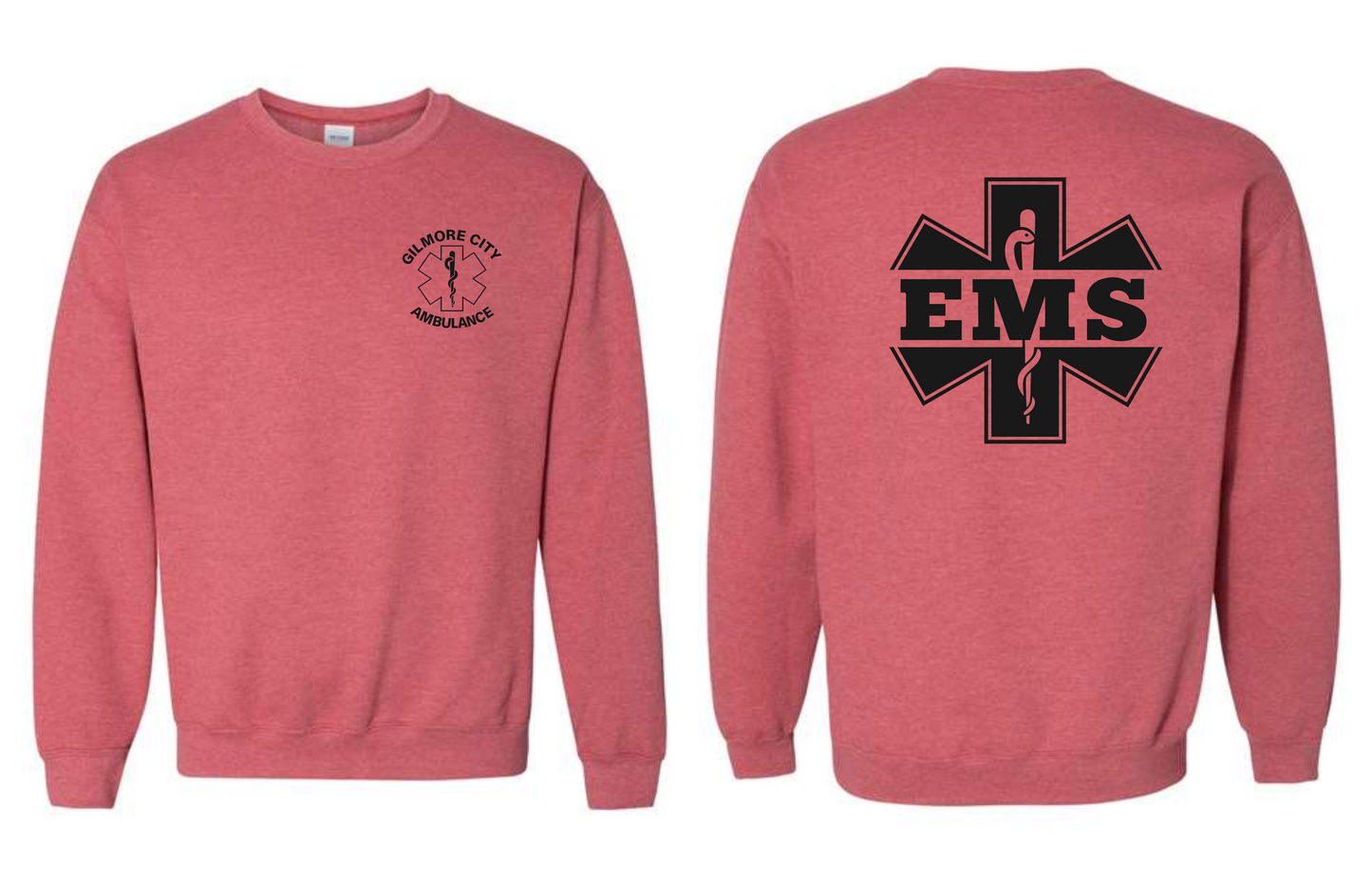 Gilmore City Ambulance Gildan Unisex Heavy Blend™ Crewneck Sweatshirt - 18000 (black logo)