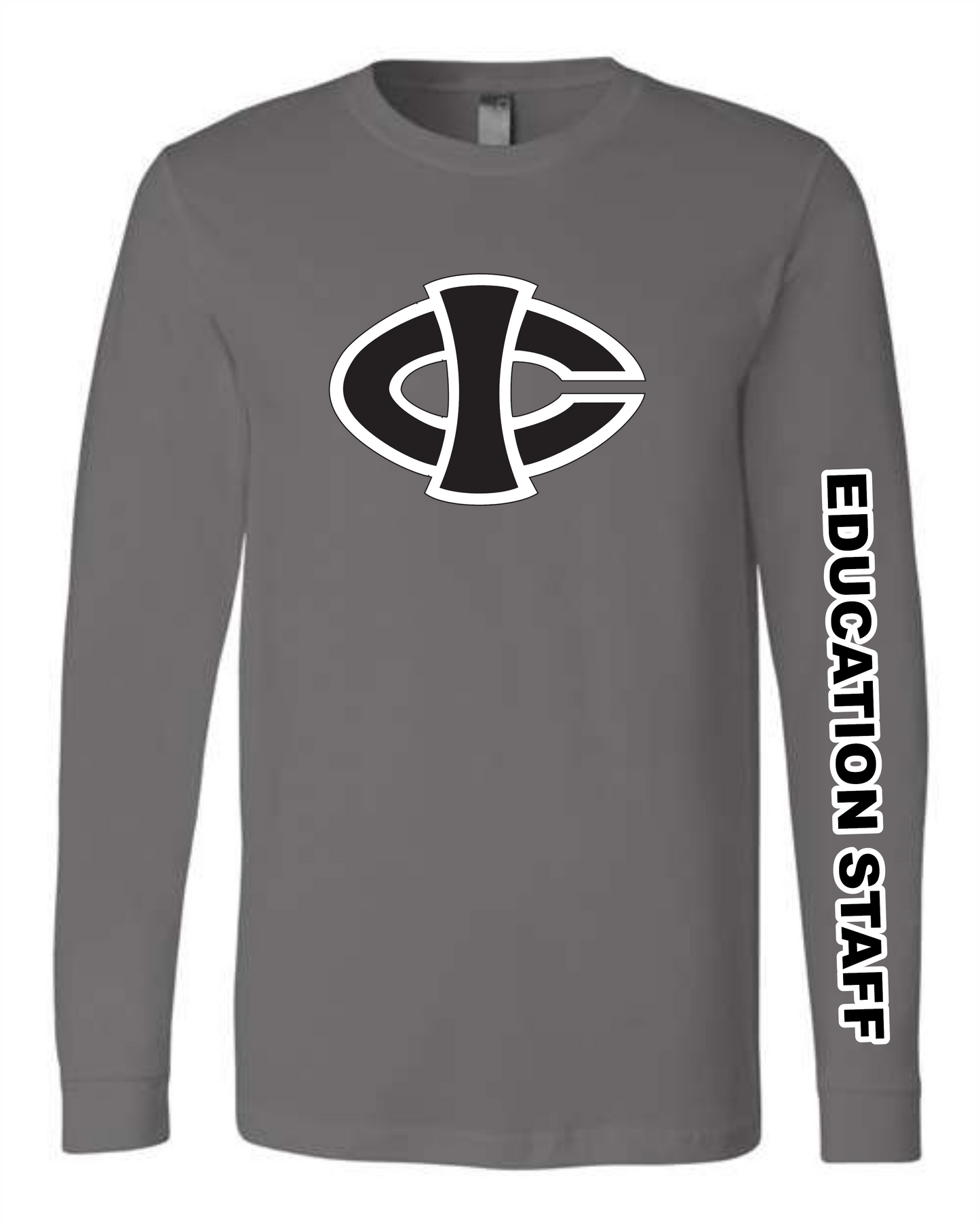 ICCC Unisex  Bella Canvas Jersey Long Sleeve Tee - 3501 (Black logo down sleeve)