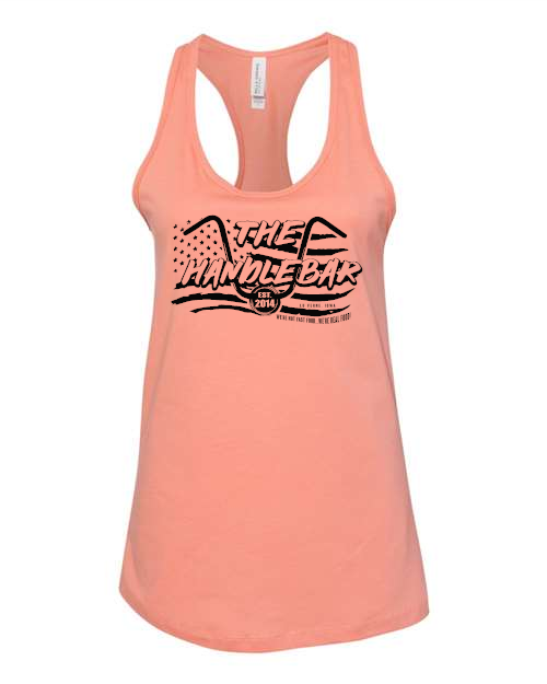 The Handlebar (black logo) BELLA + CANVAS Women's Jersey Racerback Tank - 6008