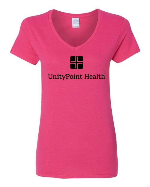 UPH (black logo) Gildan - Heavy Cotton™ Women’s V-Neck T-Shirt - 5V00L