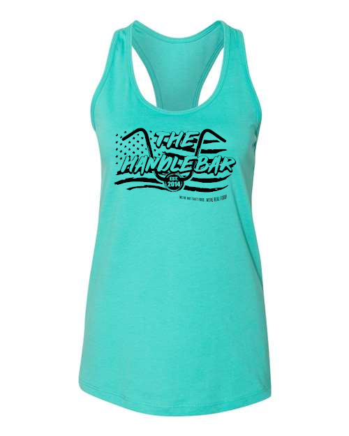 The Handlebar (black logo) BELLA + CANVAS Women's Jersey Racerback Tank - 6008