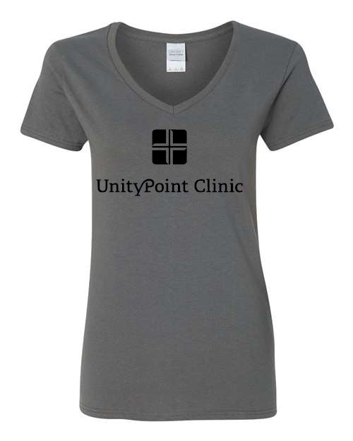 UPC (black logo) Gildan - Heavy Cotton™ Women’s V-Neck T-Shirt - 5V00L