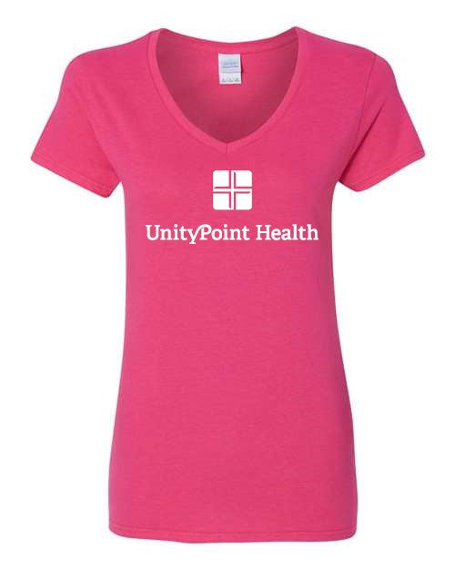 UPH (white logo) Gildan - Heavy Cotton™ Women’s V-Neck T-Shirt - 5V00L