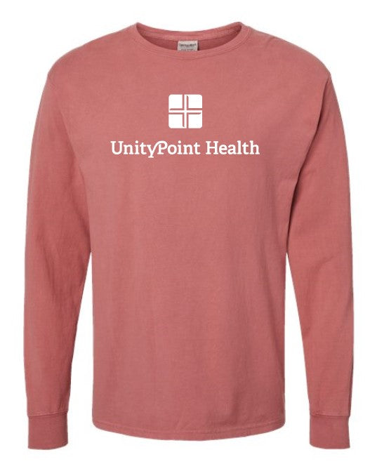 UPH (white logo) ComfortWash by Hanes - Garment-Dyed Long Sleeve T-Shirt - GDH200