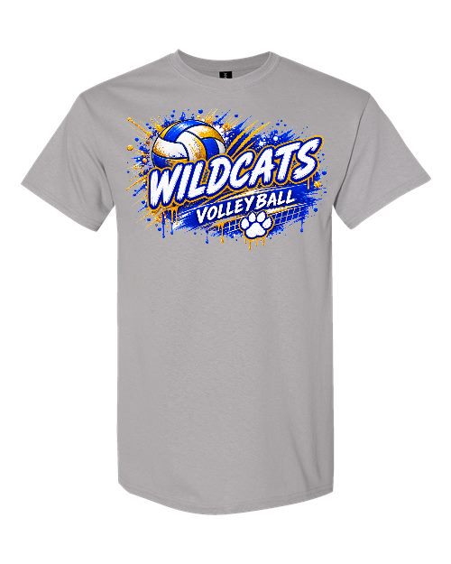 Wildcat volleyball 003 8000B YOUTH  Gildan® DryBlend® 50 Cotton/50 Poly T-Shirt