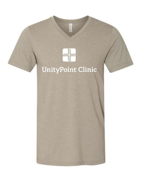 UPC (white logo) BELLA + CANVAS - Heather CVC V-Neck Tee - 3005CVC