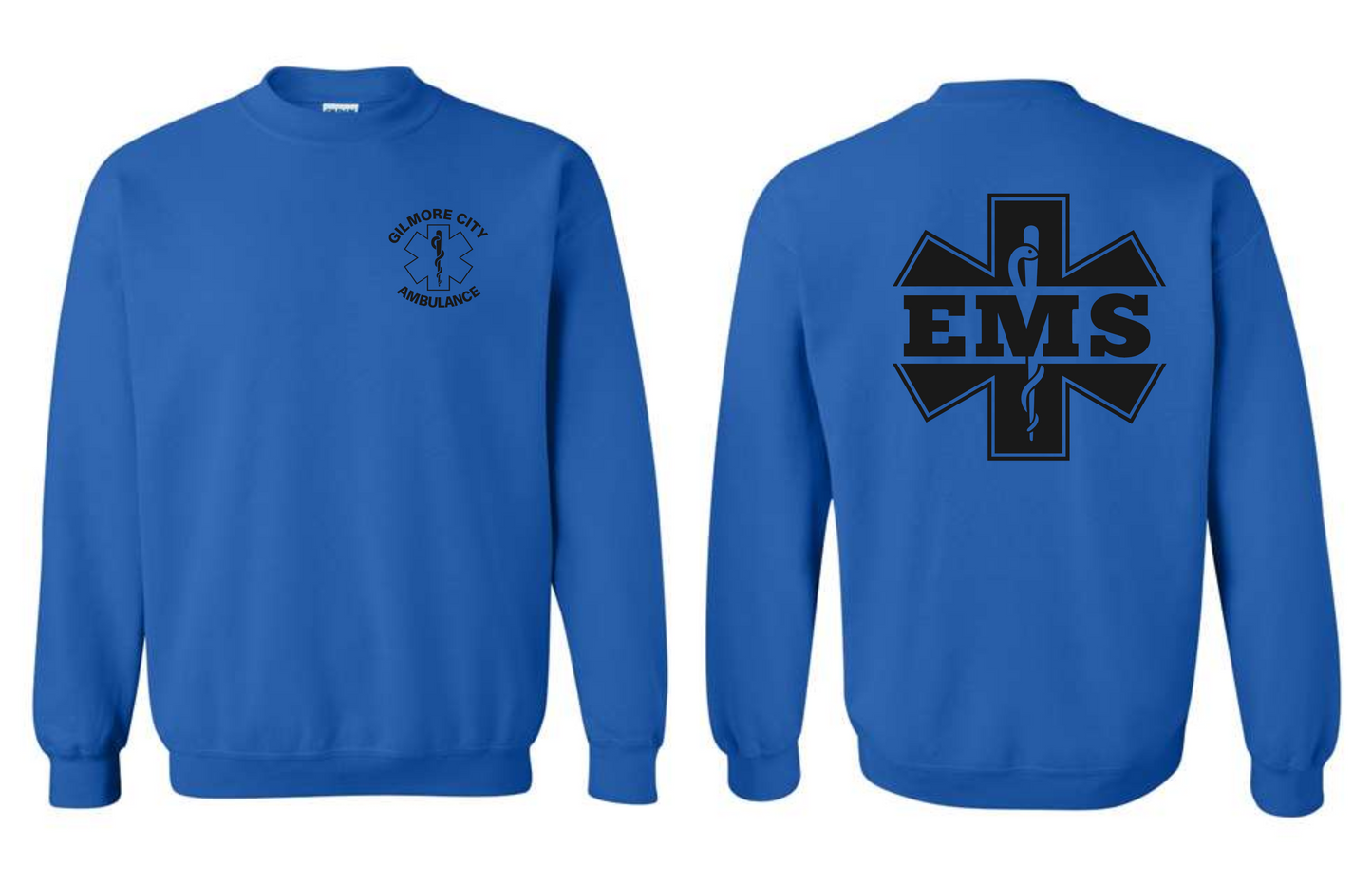 Gilmore City Ambulance Gildan Unisex Heavy Blend™ Crewneck Sweatshirt - 18000 (black logo)