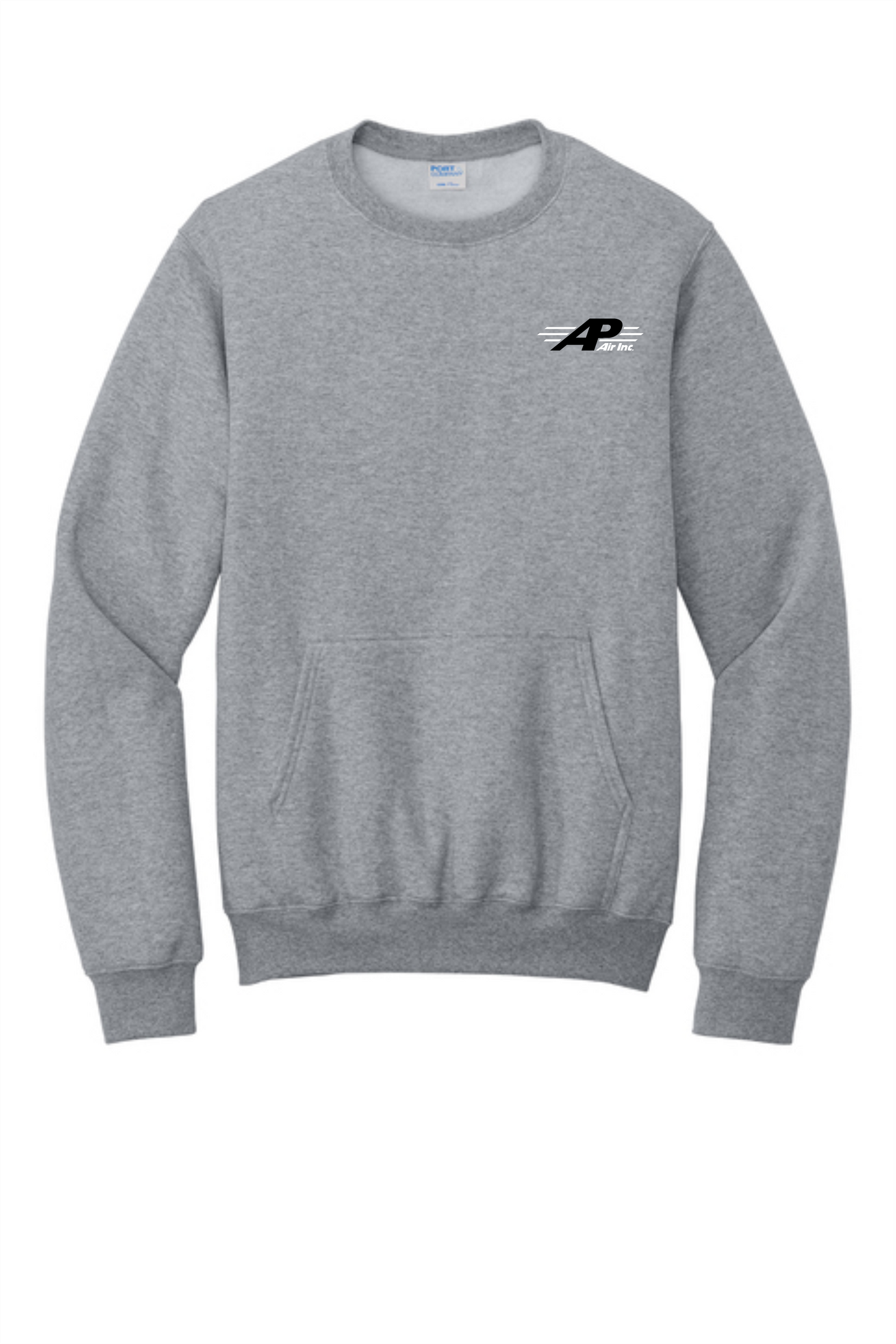 AP AIR Port & Co™ Core Fleece Crewneck Pocket Sweatshirt PC78PKT