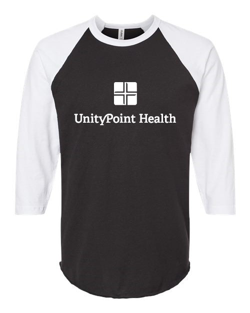 UPH (white logo)Tultex - Fine Jersey Raglan T-Shirt - 245