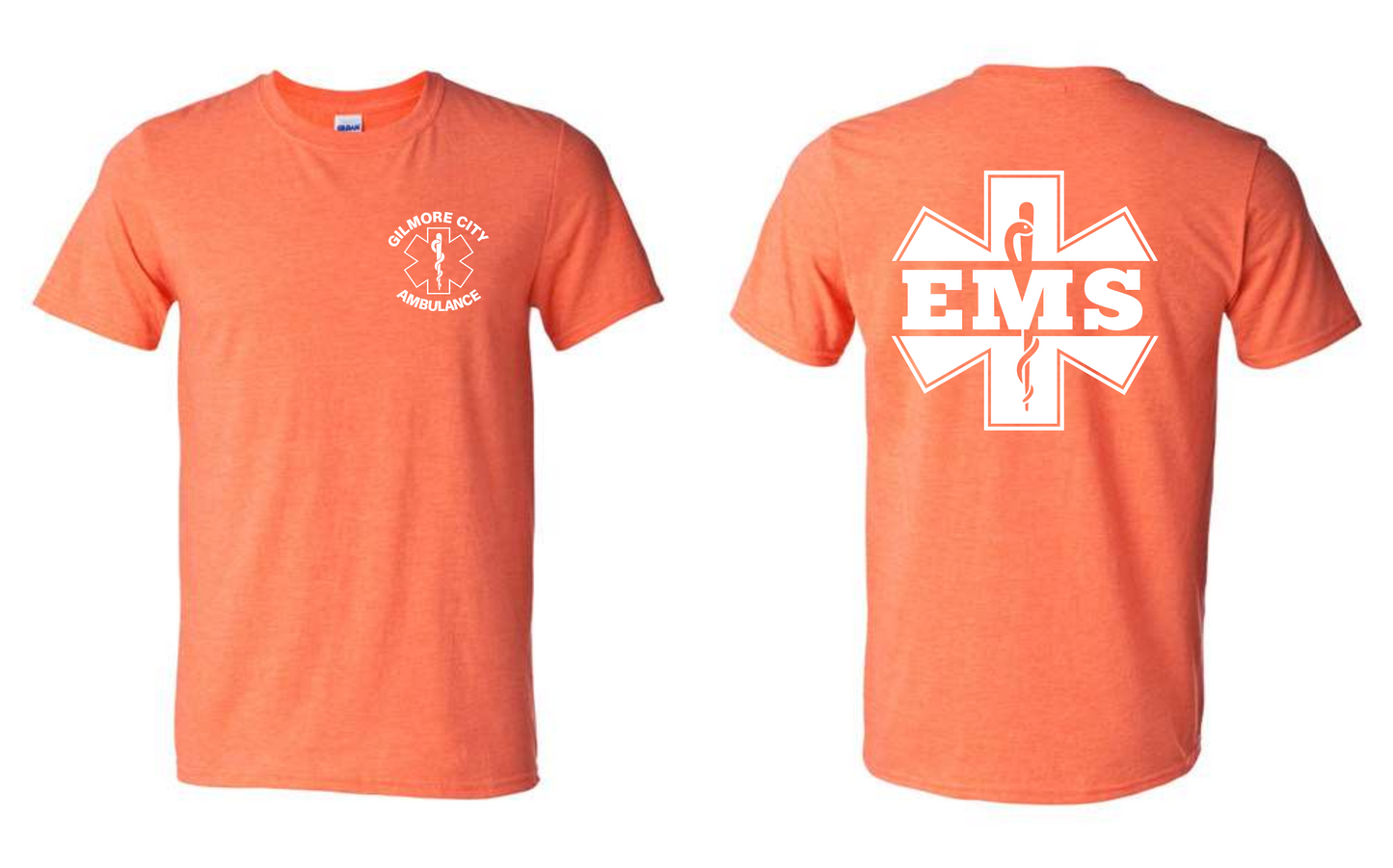 Gilmore City Ambulance Gildan Unisex Softstyle® T-Shirt - 64000 (white logo)